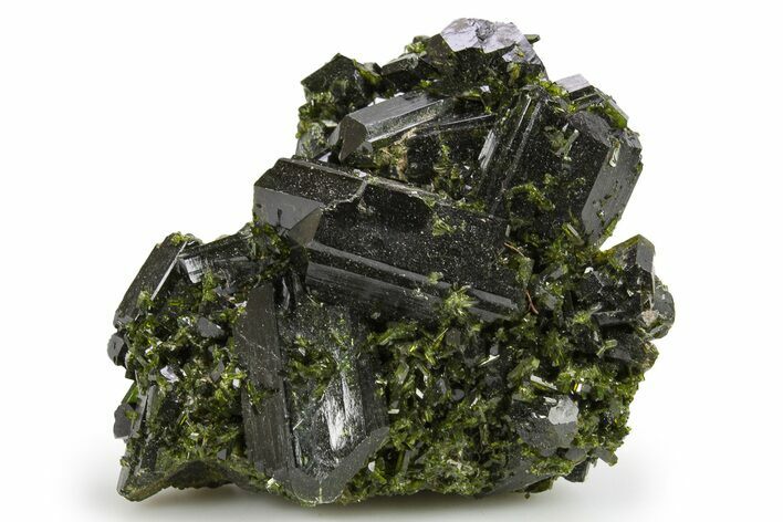 Lustrous Epidote Crystal Cluster - Pakistan #290471